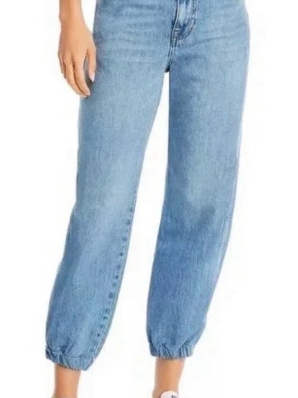 Frame Denim Light Blue lounge cropped Jogger Jeans